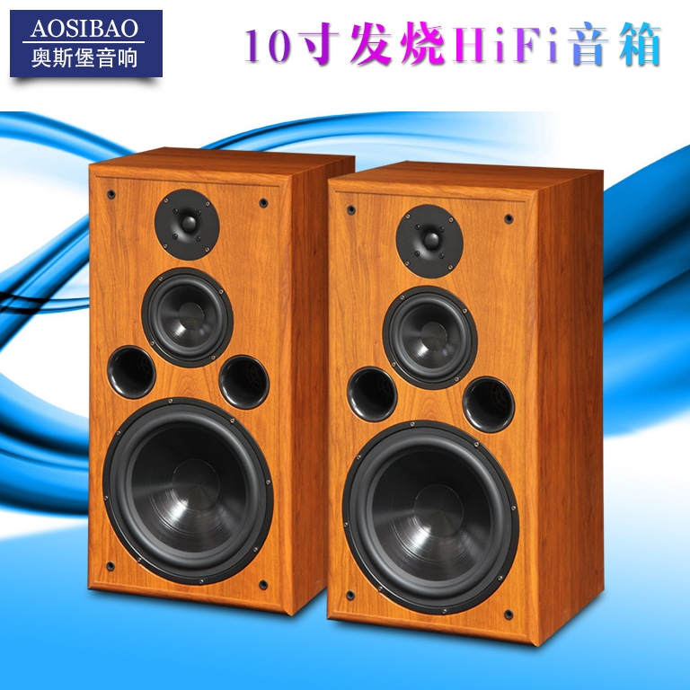 10 Inch Three Frequency Division Speaker Fever HiFi Professional High School Bass Independent Passive High-power Floor Sound