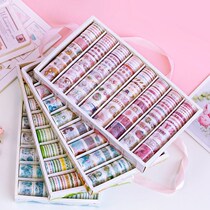 Net Red Tape Paper 120 Rolls Hand Tent Adhesive Tape Stickers Gufeng Figure and Paper adhesive Colored Printed Beginners