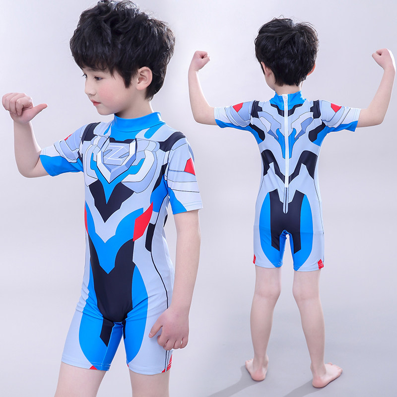 Ultraman Ottmann swimsuit pants children boy even body boy swimsuit sunscreen child Spiderman Zeta