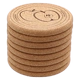 8 Gói Cork Coaster Round Chống trượt Cup Cup Coaster Khay trà không thấm nước Mat Kung Fu Tea Cup Cup Cup Mat - Tách bình lock and lock Tách