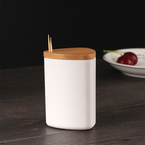 Nordic minimalist toothpick box home high-grade toothbox creative plastic toothbox living room dining table toothpick jar