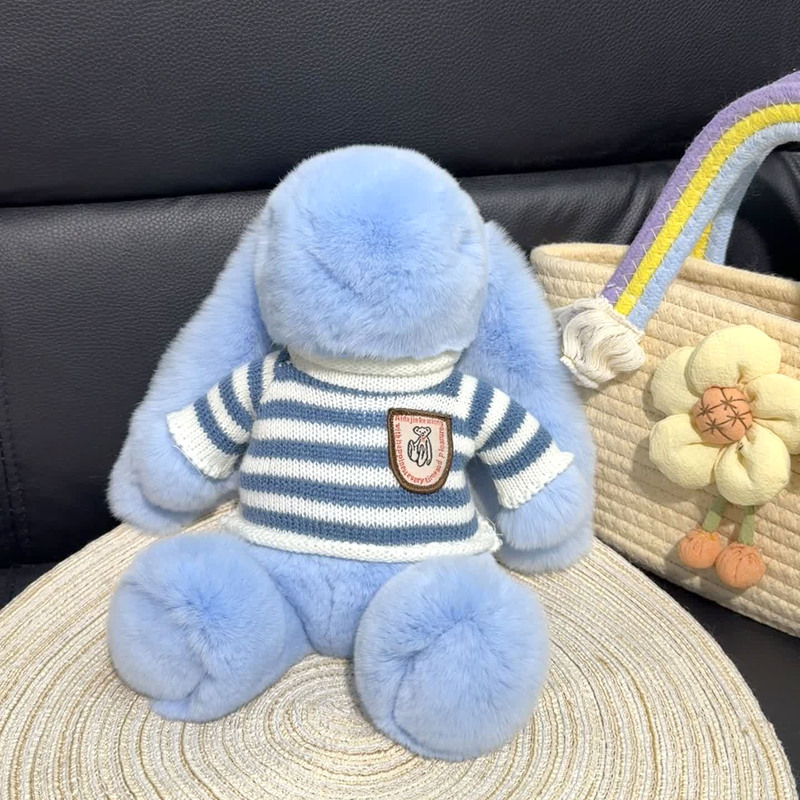 Bonnie Rabbit Real Rex Rabbit Fur Doll Creative Trendy Bag Pendant Stuffed Cute Exquisite Pendant