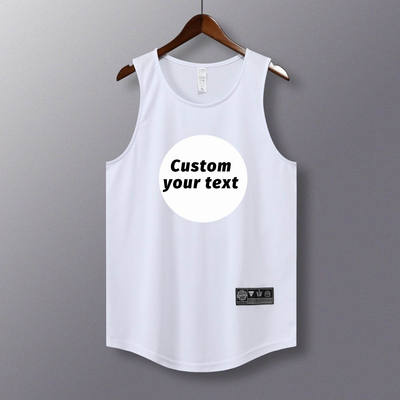 Custom Quick Drying Mesh Top Tank Vest Shirts Unisex Gifts