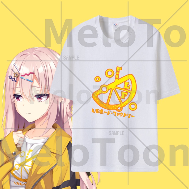 Yuzu Society's New Lemonade Factory Team Uniform Cos Pure Cotton T-Shirt, Stylish, Comfortable, Breathable Short-Sleeve