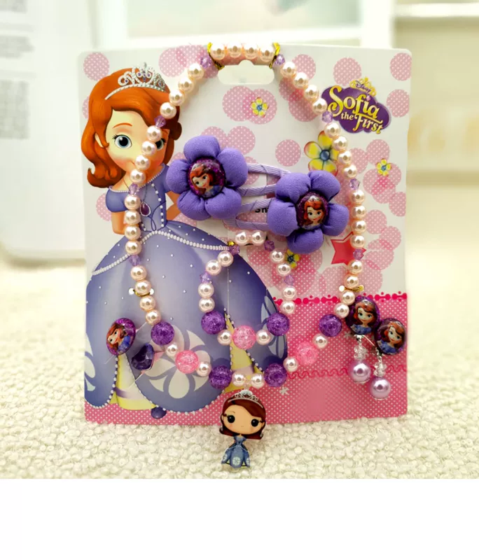 Sophia Children Vòng cổ Công chúa Ice Công chúa Trang sức Vòng tay Cô gái Vương miện Hộp quà tặng Sinh nhật - Vòng đeo tay Clasp