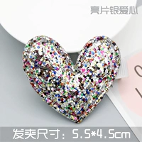 Серая блестящая шпилька