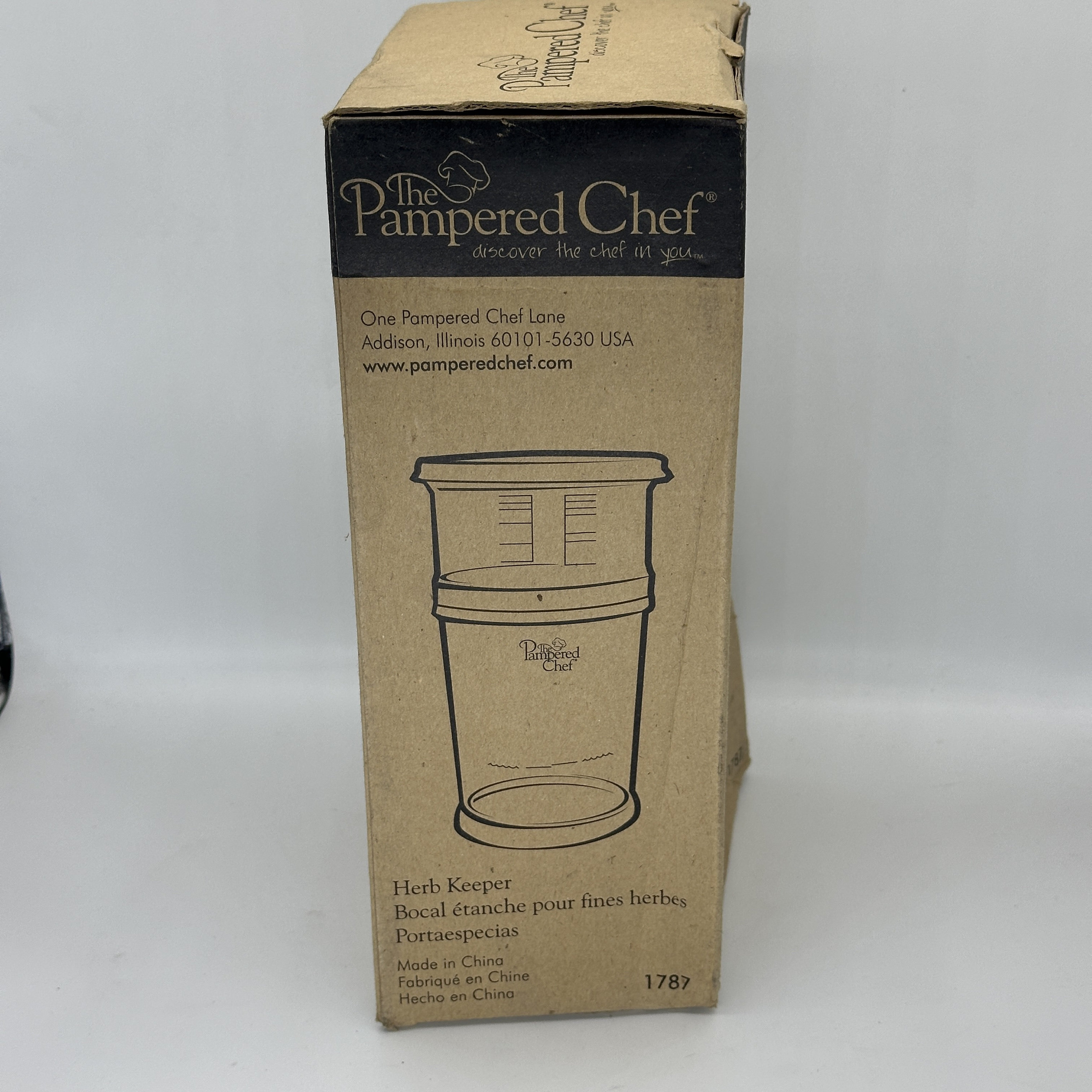 Питание коробки the pampered chef 芦笋 香菜 保鲜盒 迷迭香 百里香 西餐保鲜盒