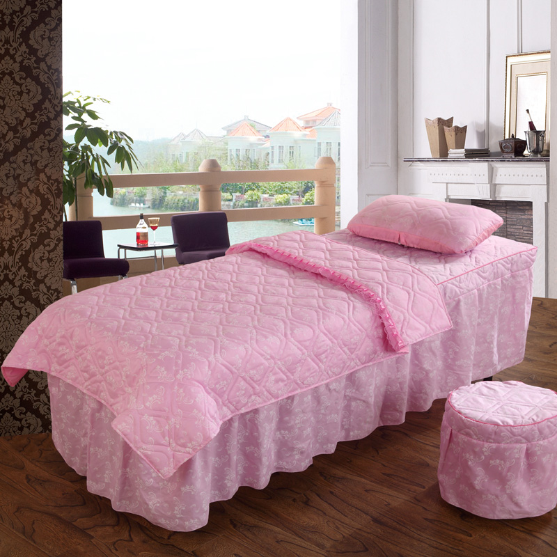 Beauty salon nguồn cung cấp trải giường quilt cover bốn bộ đầu vuông hình thang đầu tròn bìa nhà máy trực tiếp đặc biệt cung cấp