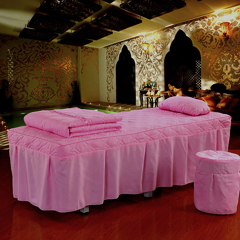 Đặc biệt cung cấp vẻ đẹp trải giường bốn bộ của thẩm mỹ viện massage trị liệu massage dầu gội giường đặc biệt trải giường đặt