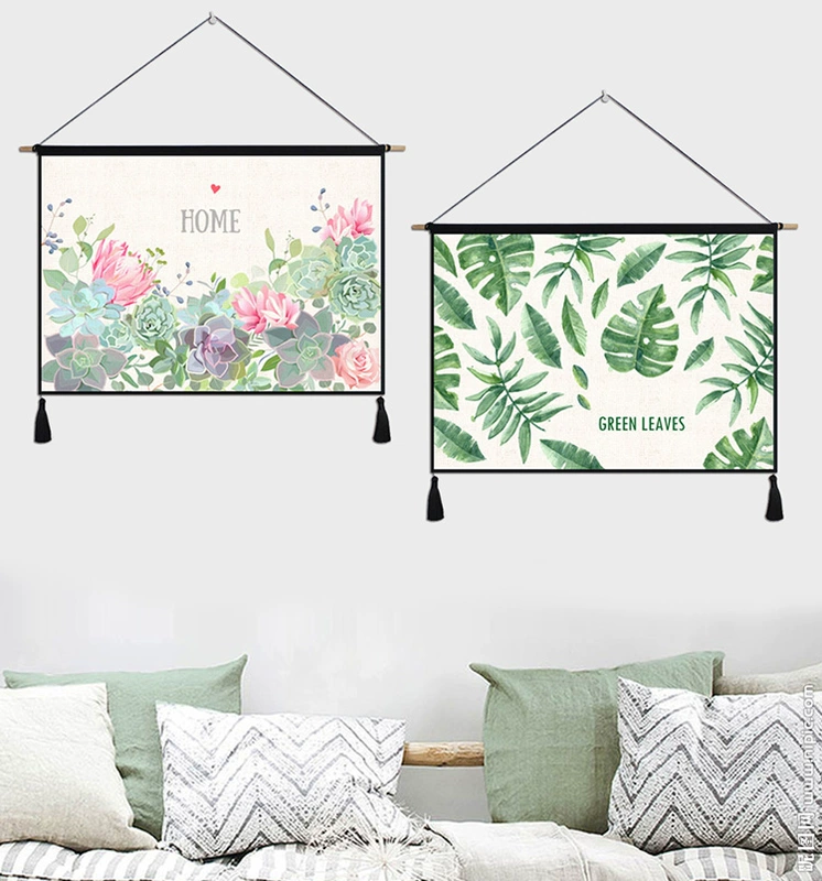 nhà máy nordic bức tranh tường hoa vải phòng khách nền phòng ngủ trang trí in bức tranh bông tấm thảm vải tấm thảm treo - Tapestry 	thảm dệt treo tường