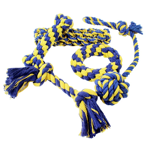 Игрушка для собак, кусая веревка для собак веревка, носите хлопковую веревку веревку, щенки для щенков для волос с домашними животными для домашних животных