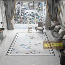 Nordic geometric pattern Flower brick 800x800 Entry into the family Genguan Styling floor tiles Anti-wear Abrasion Resistant Living Room Parquet Tiles