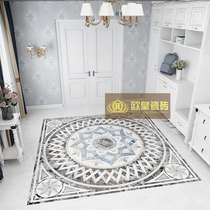 Light grey parquet floor tiles set to be made into the house Entrance Doors Restaurant Puzzle tile minimalist Living room Styled Floor Brick