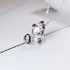 Luban số 7 Lốp tóc Vòng cổ Zodiac Pig Baby Mặt dây chuyền 925 Sterling Bạc Tự làm Handmade Thai nhi Tóc Lưu niệm Lễ trăng tròn - Quà lưu niệm cho bé / Sản phẩm cá nhân