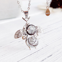 Ruban VII Baby Fetal Hair Souvenir S925 Pure Silver Pendant Twins Newborn Gift Handmade