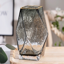 Nordic light extravagant grey Phnom Penh glass vase pendulum piece creative minimalist living-room flower arrangement water raising flowers lilies roses