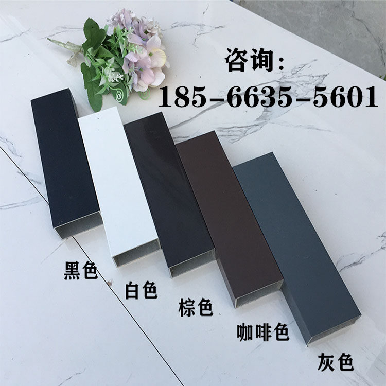 Dumb black high temperature paint square steel galvanized tube milky white square tube stainless steel spray painted column guardrail custom processing