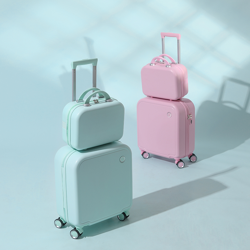 Suitcase Small light 18 inches net red 20 Den chassis male and female small pull-lever password travel leather case