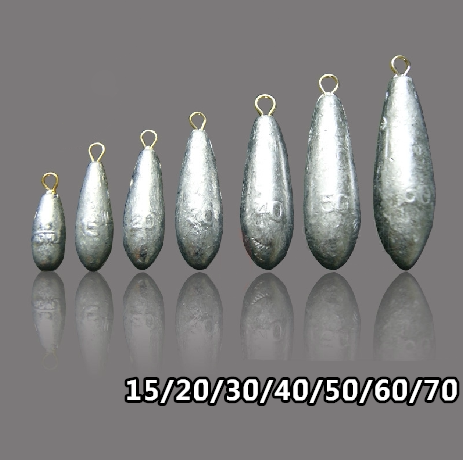 Water drop type swivel lead drop copper ring pin string hook lead drop fishing drop rock pole throwing pole sea pole fishing ten thousand water thousand scales