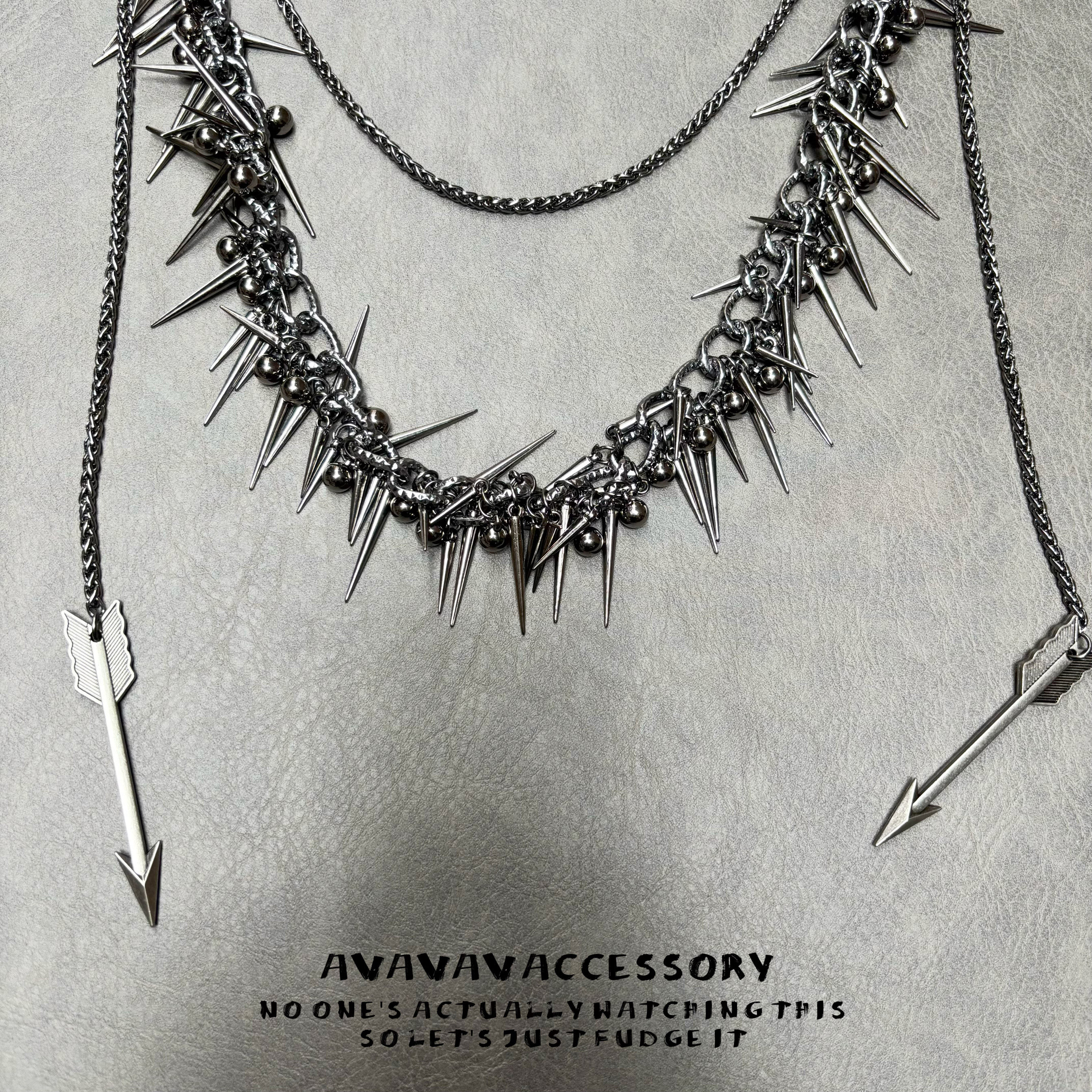 Avavav new hip-hop punk chain jeans waist chain rivet heavy-duty