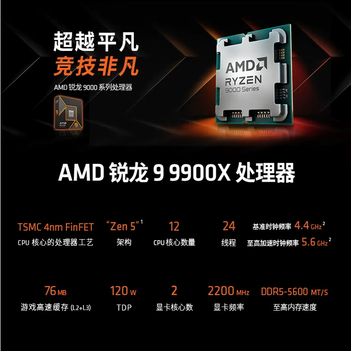 [Spot SF Express] AMD R7/R9 9800X3D/9950X3D упакованный AM5 киберспорт игровой hourly поставка