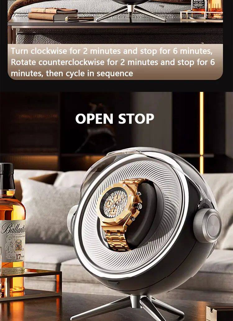 Покачивая таблицы lunar landing series watch winders watch case box holder ope