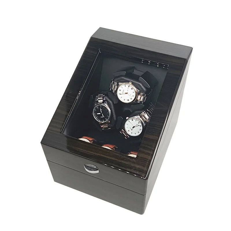 Покачивая таблицы automatic watch winder box led wooden electric watch box rot