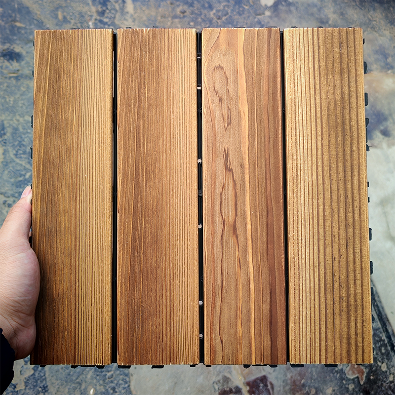 Anticorrosive Wood Flooring for Outdoor Terraces, Self-Laying Balcony, Self-Laying Courtyard, DIY Splicing, Outdoor Courtyard Floor Laying