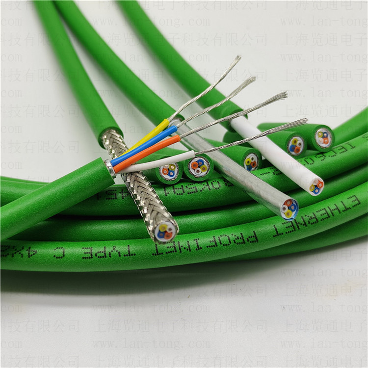 Industrial High-Flexibility Four-Core Profinet Ethernet Cable Shielded Communication Cable Pn Communication Rj45 Drag Chain Network Cable Industrial High-Flexibility Four-Core Profinet Ethernet Cable Shielded Communication Cable Pn Communication Rj45 Drag Chain Network Cable
