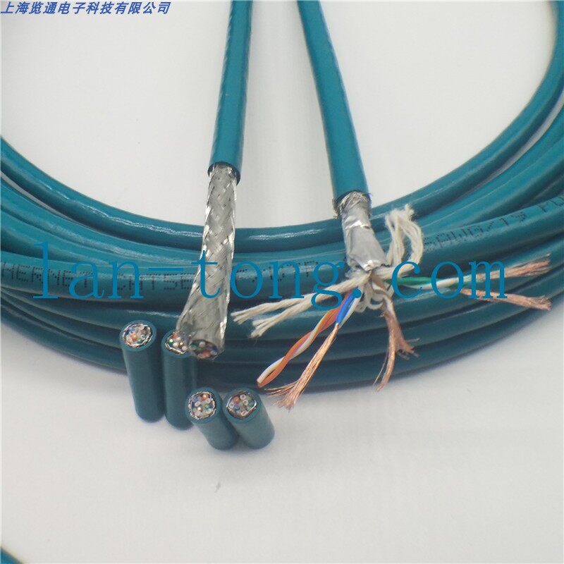 Jumper cable shielded network line CAT5e SF UTP4x2xAWG26 19 PUR for industrial Ethernet drag chain