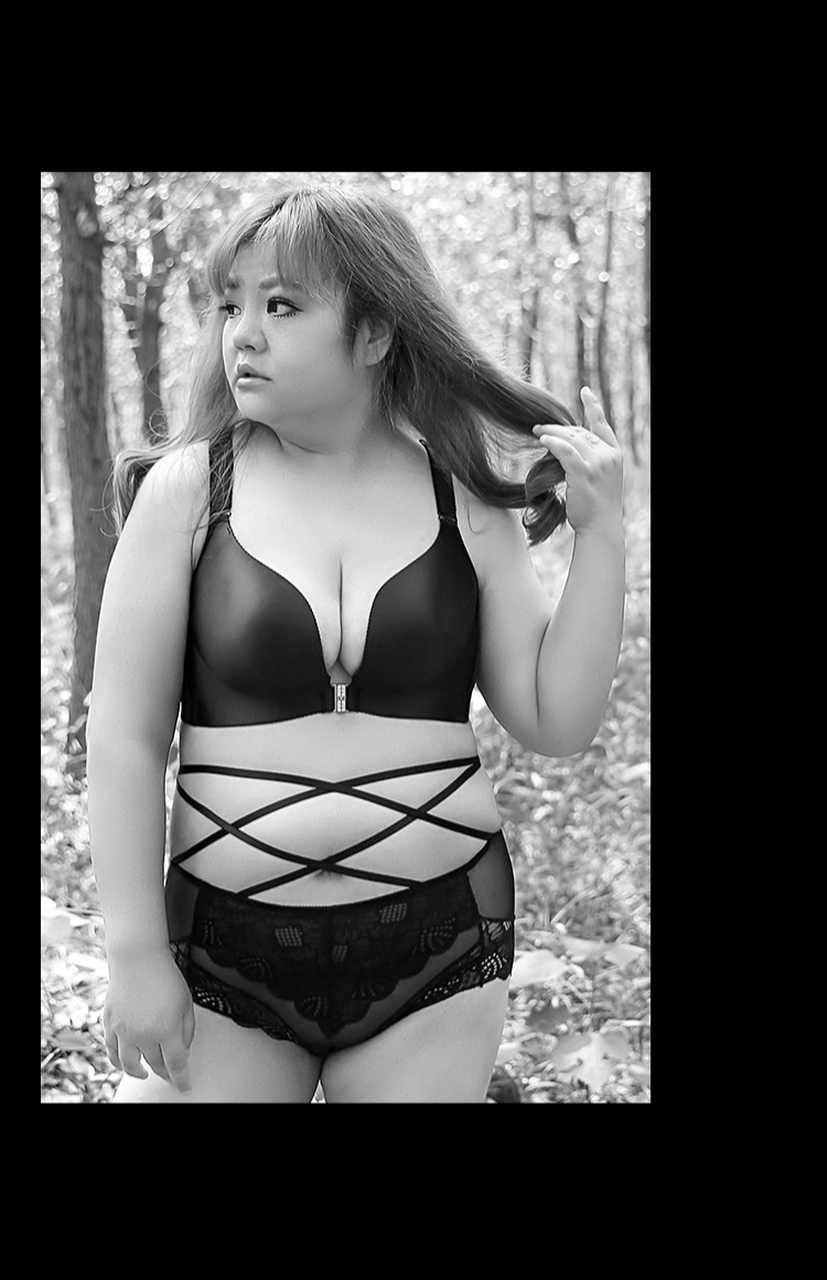 Kích thước lớn đẹp lưng áo ngực béo mm đồ lót gợi cảm phụ nữ thu thập không có vòng thép phía trước khóa chéo với phần áo ngực liền mạch mỏng ao lot