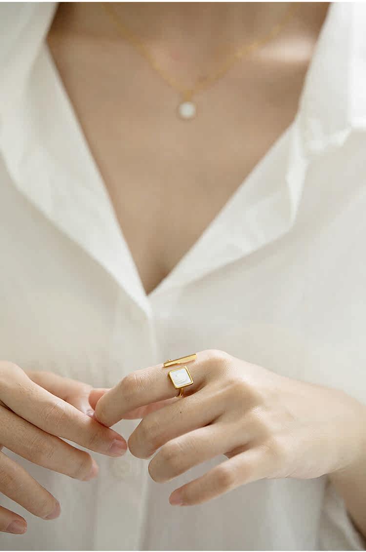 Bague Femme OTHER   en Nacre - Ref 3086307 Image 9