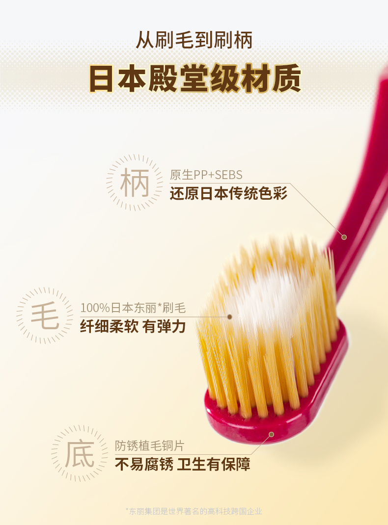 日本 惠百施 第2代升级款 65孔7列 三层植毛 成人软毛牙刷 4只 图9