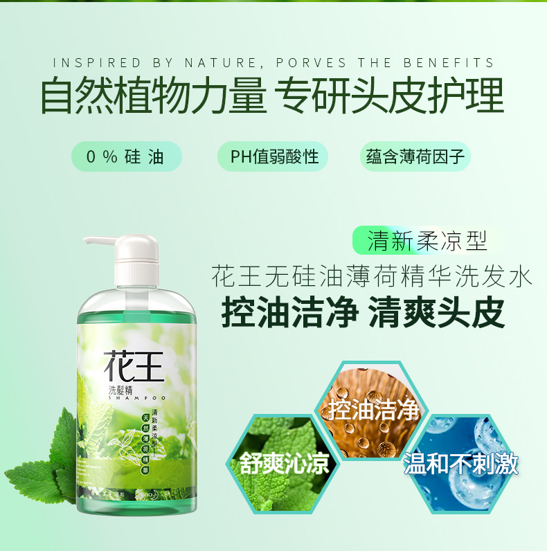 天猫国际 花王 天然茶树 去屑止痒控油洗发水 750ml*2件 0硅油 图1