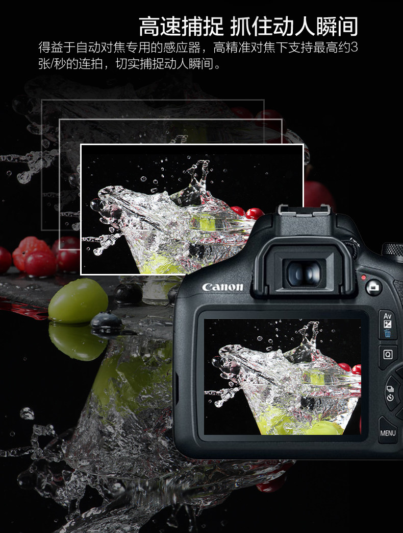Самоупонененный Canon/ канон EOS2000D EF-S 18-55mmIS II цифровой зеркальные камера Набор   