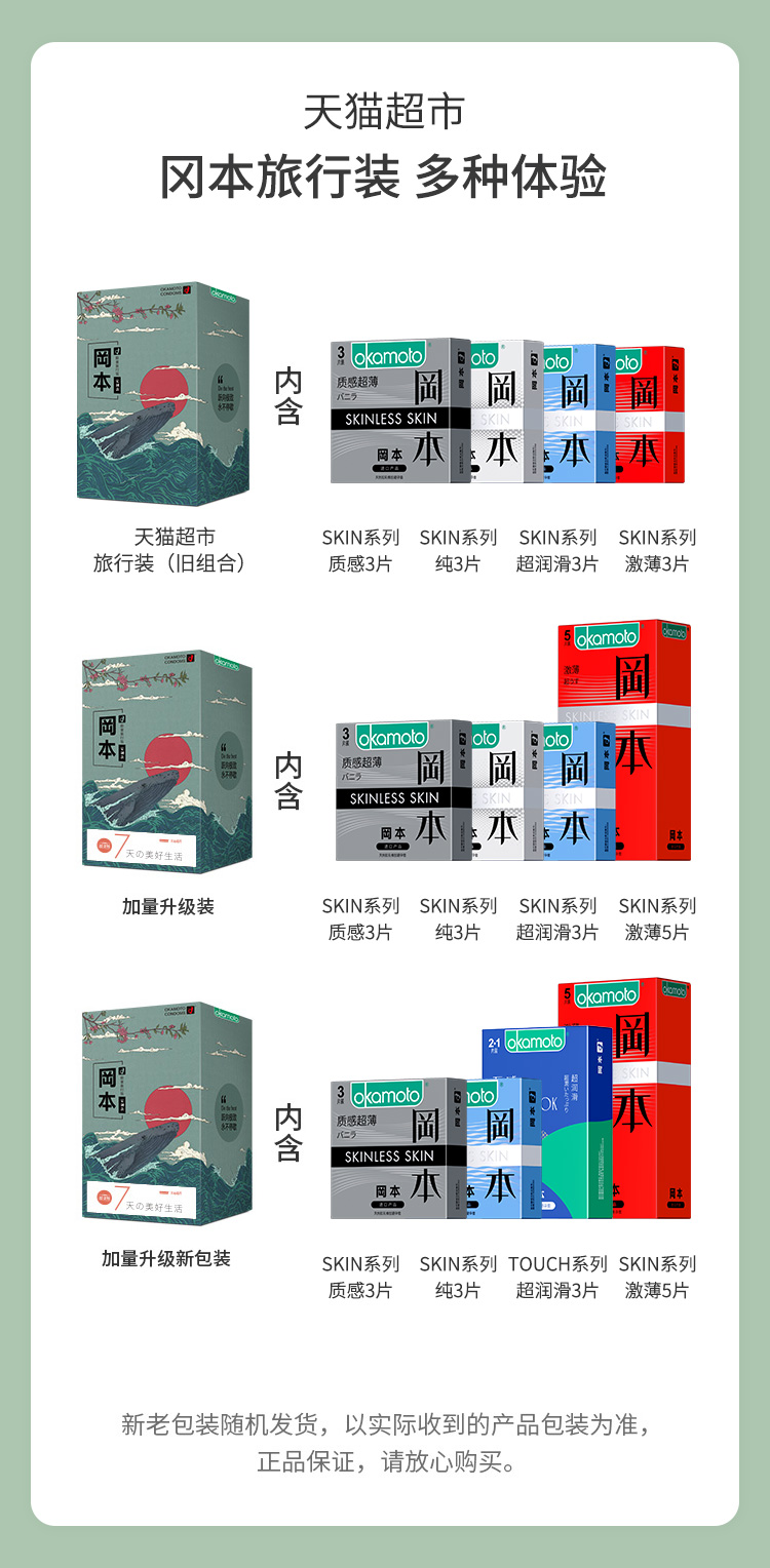 日本原装进口 冈本 003超润滑避孕套 14只 图2