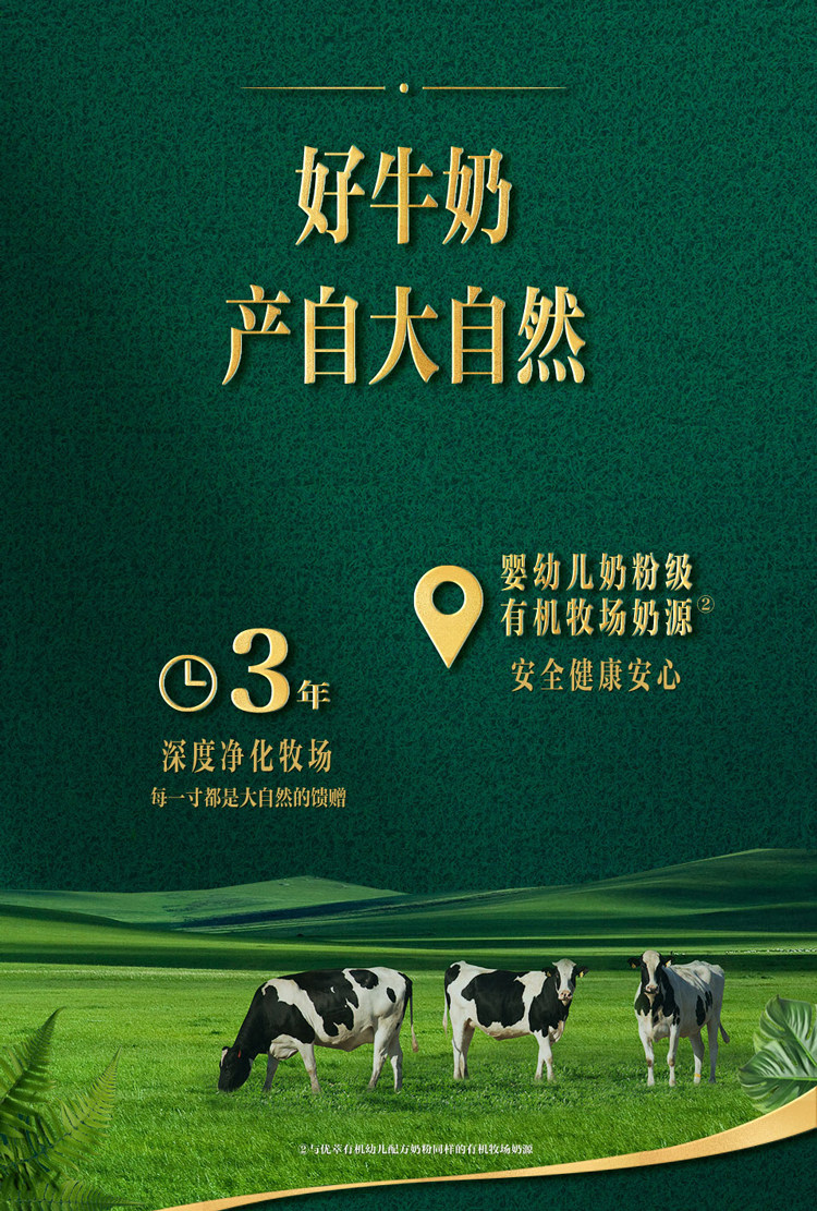 安享好物 安享A级纯奶-君乐宝优萃 有机纯牛奶 国标
