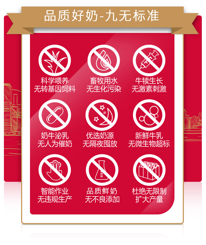 晨光 供港壹号 高钙纯牛奶250ml*12*2箱 礼盒装 图3