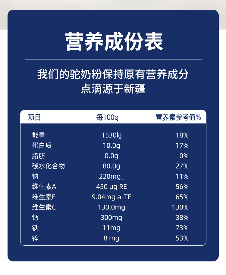 福东海骆驼奶粉正宗益生菌驼奶蛋白粉