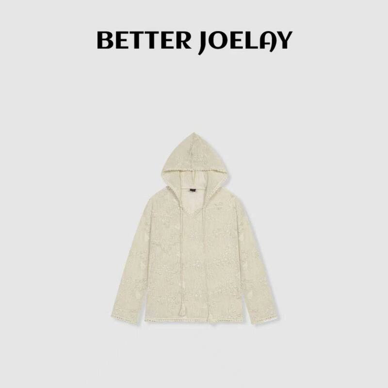 Betterjoelay-【Shattered Light】All-Cotton Fashionable Versatile Hooded Pullover Casual Style Hw1013