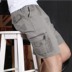 Mùa hè mới trung niên quần short nam rộng kích thước lớn cotton giản dị chất béo cha tải eo đàn hồi quần năm điểm quan dui nam Quần short