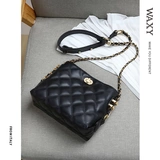 WAXY Небольшая сумка, сумка через плечо, сумка на одно плечо, из натуральной кожи, на цепочке