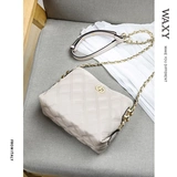 WAXY Небольшая сумка, сумка через плечо, сумка на одно плечо, из натуральной кожи, на цепочке