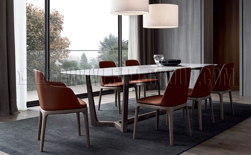 Tùy chỉnh Bắc Âu đơn giản rắn gỗ ăn bàn ghế đá cẩm thạch hội nghị thiết kế đồ nội thất - Đồ nội thất thiết kế sofa da thật