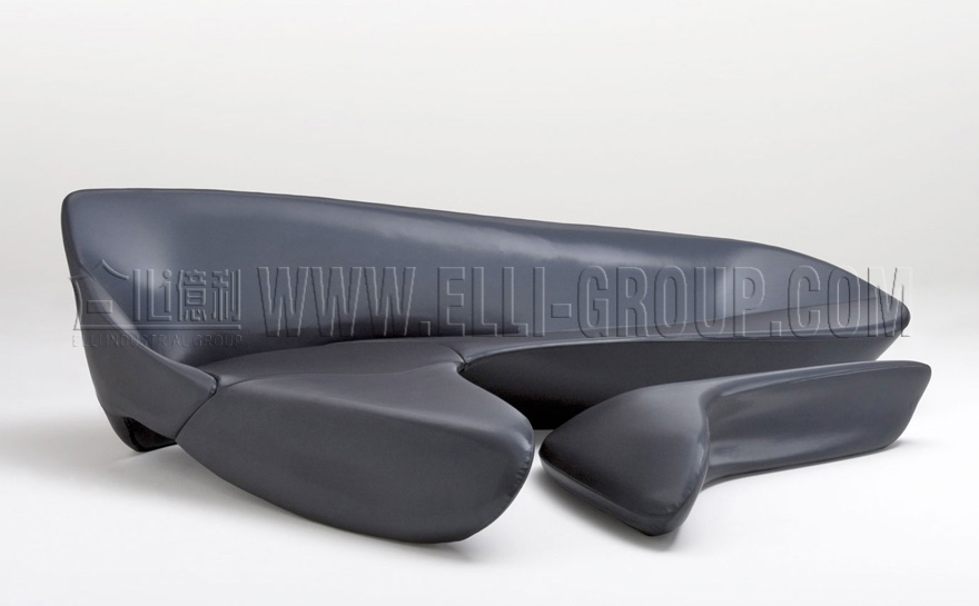 Bắc Âu Moon Sofa Designer Thiết kế nội thất cong Giải trí hình FRP Khách sạn Sảnh chân Ghế công cộng - Đồ nội thất thiết kế ghế băng gỗ