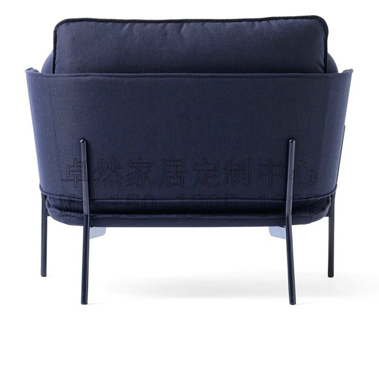 Bắc Âu đơn giản vải kim loại ghế sofa phòng khách sạn nhà hàng tây cafe câu lạc bộ ăn uống ghế tùy chỉnh đồ nội thất - Đồ nội thất thiết kế ghế ngồi