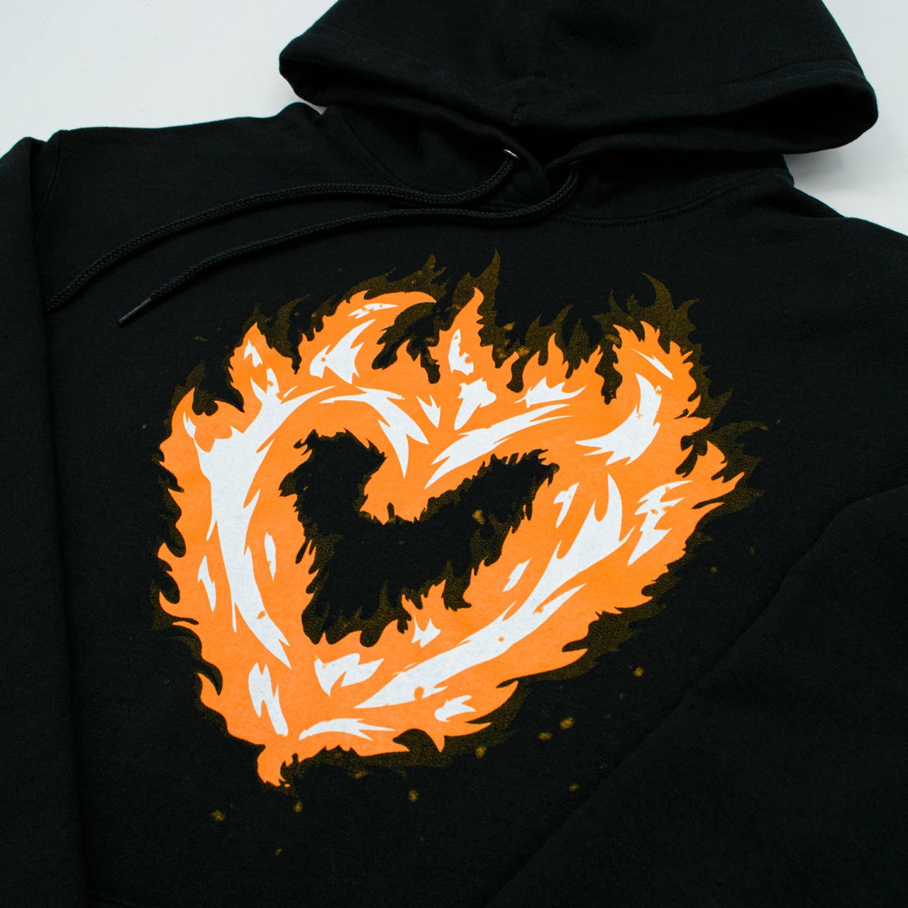 (Spot second hair) Sapnap flame hoodie hooded boys and girls pullover casual top coat