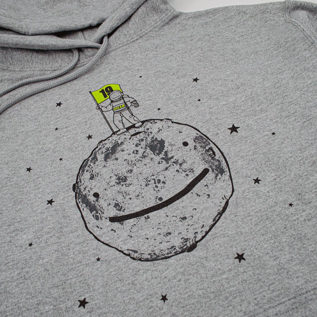 (Spot second hair)Dream spaceman black and white hooded boys and girls pullover casual top coat