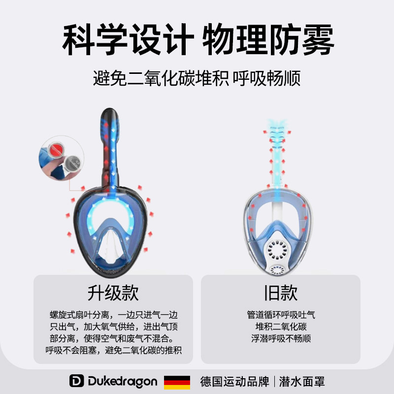 儿童浮潜装备推荐 | 专业防雾面镜套装 -面镜-淘宝好物网