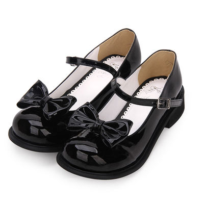 Original LOLITA shoes new product: Lolita shoes with bow, low heels, cute princess dress shoes 8820